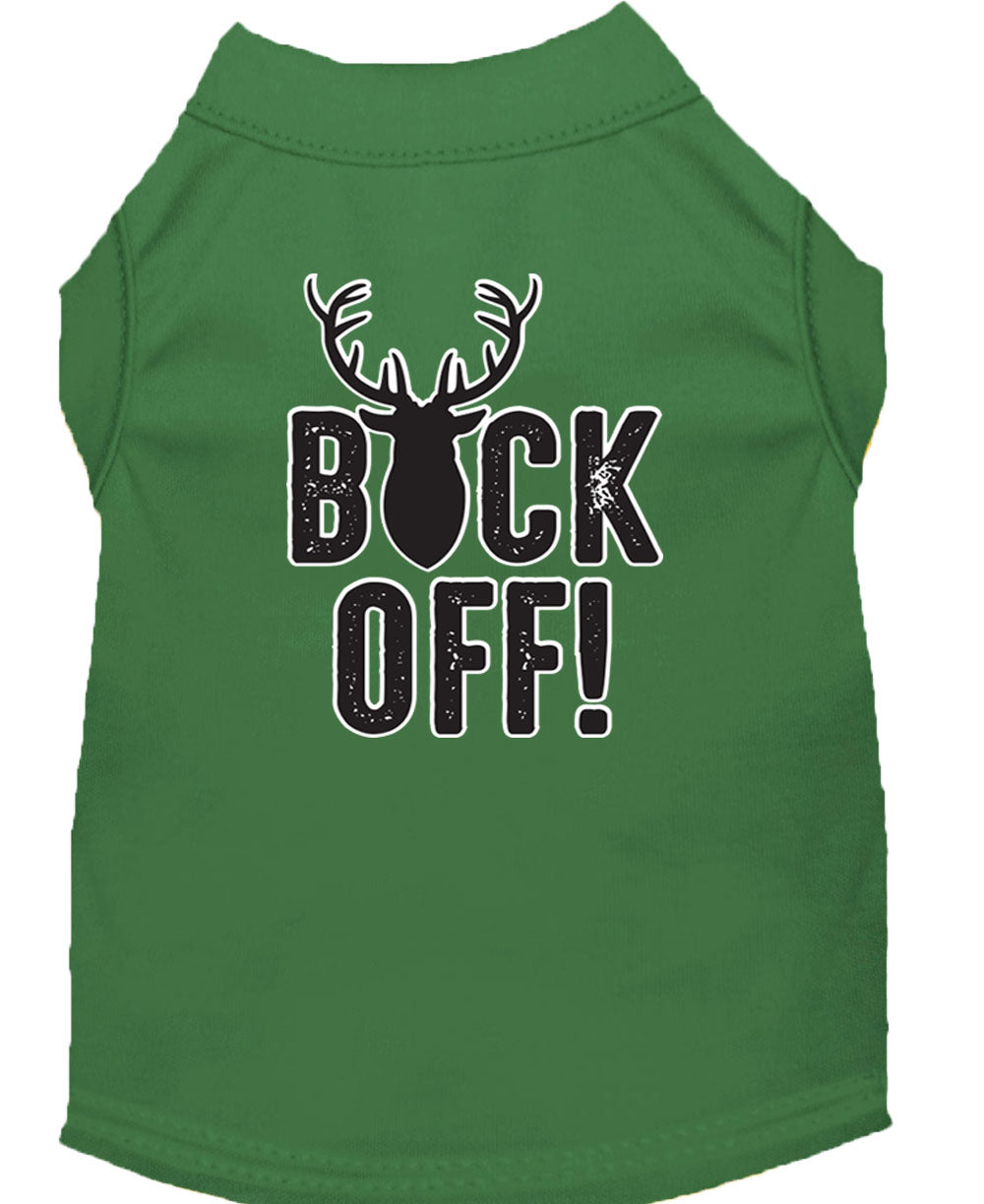 Pet Dog & Cat Shirt Screen Printed, "Buck Off"