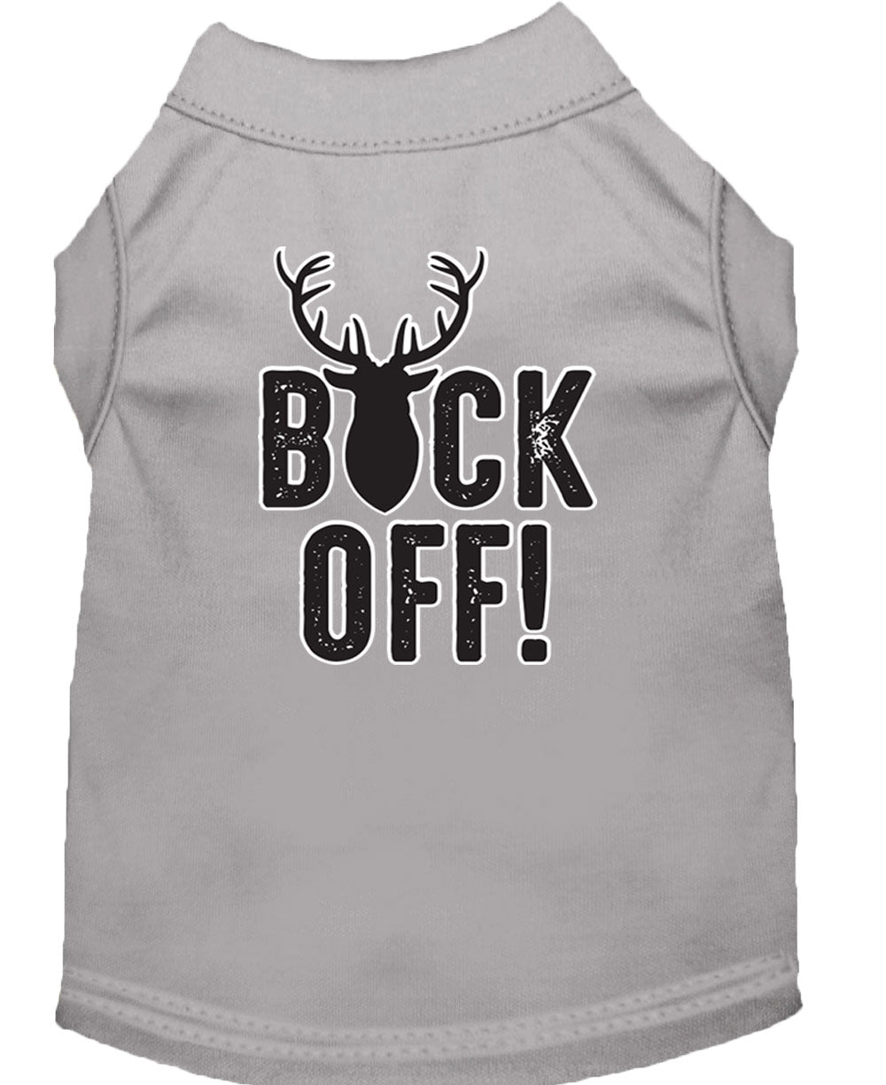 Pet Dog & Cat Shirt Screen Printed, "Buck Off"