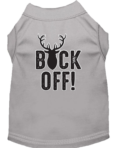 Pet Dog & Cat Shirt Screen Printed, "Buck Off"