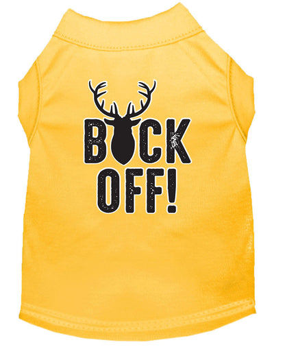 Pet Dog & Cat Shirt Screen Printed, "Buck Off"