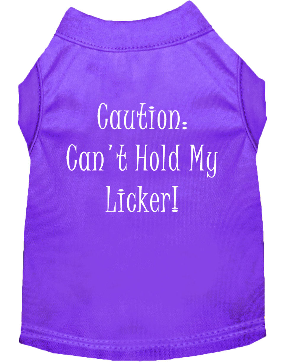 Pet Shirt "Can't Hold My Licker"