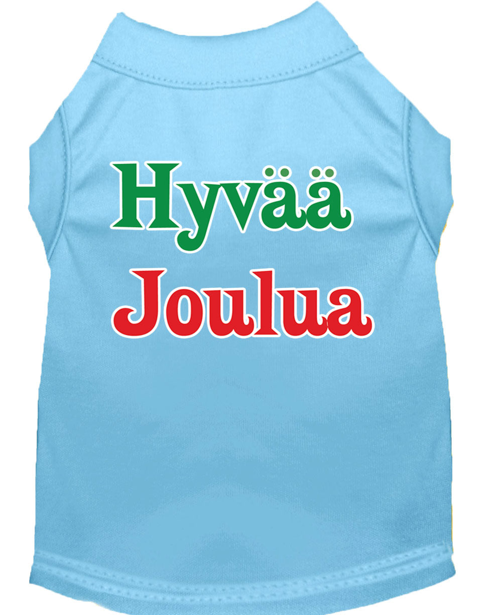 Christmas Pet Shirt, "Hyvaa Joulua"