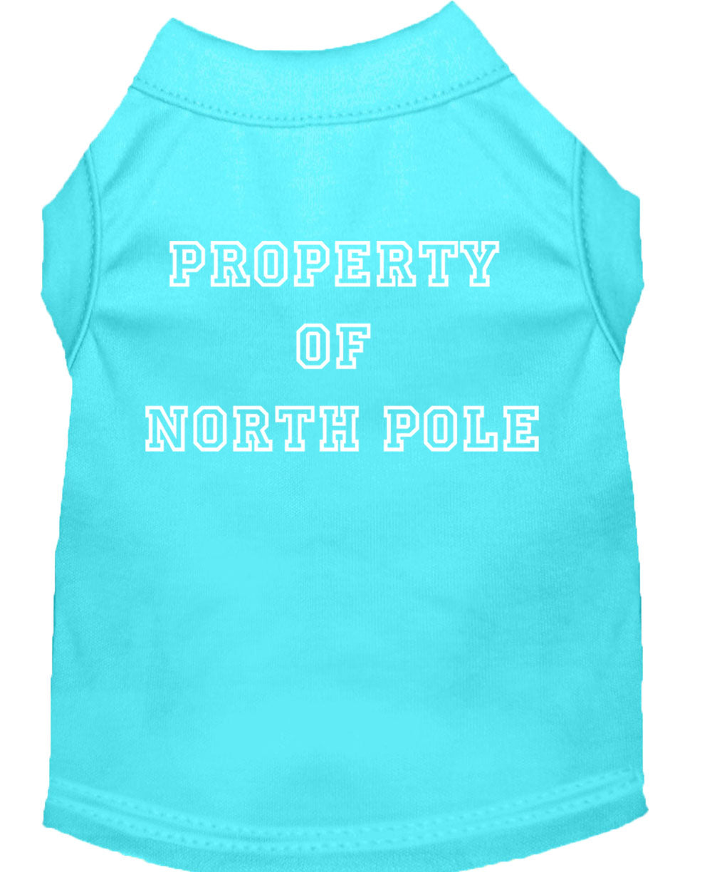 Christmas Pet Shirt, "Property Of North Pole"