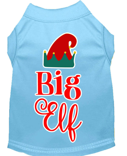 Christmas Pet Shirt Screen Printed, "Big Elf"