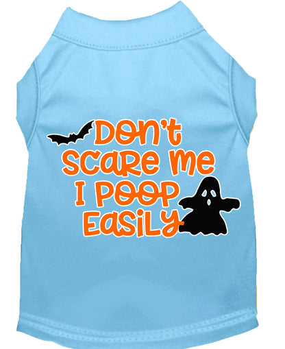 Halloween Pet Dog & Cat Shirt, "Don't Scare Me, I Poop Easily"