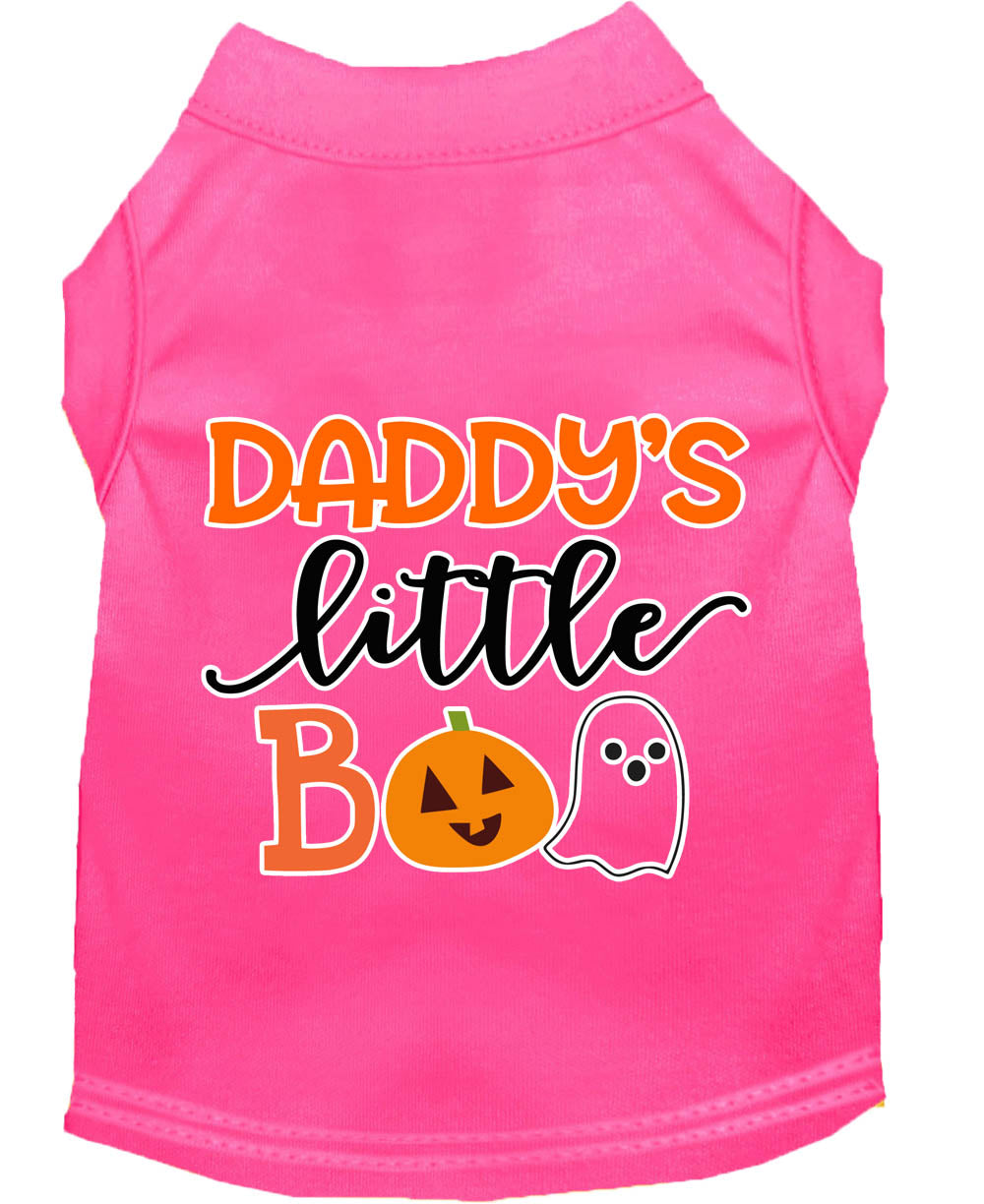 Halloween Pet Dog & Cat Shirt Screen Printed, "Daddy's Little Boo"