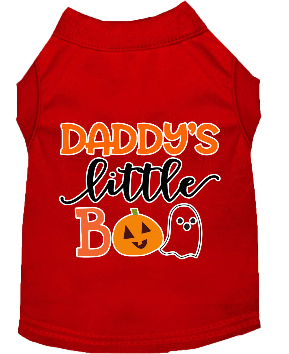 Halloween Pet Dog & Cat Shirt Screen Printed, "Daddy's Little Boo"