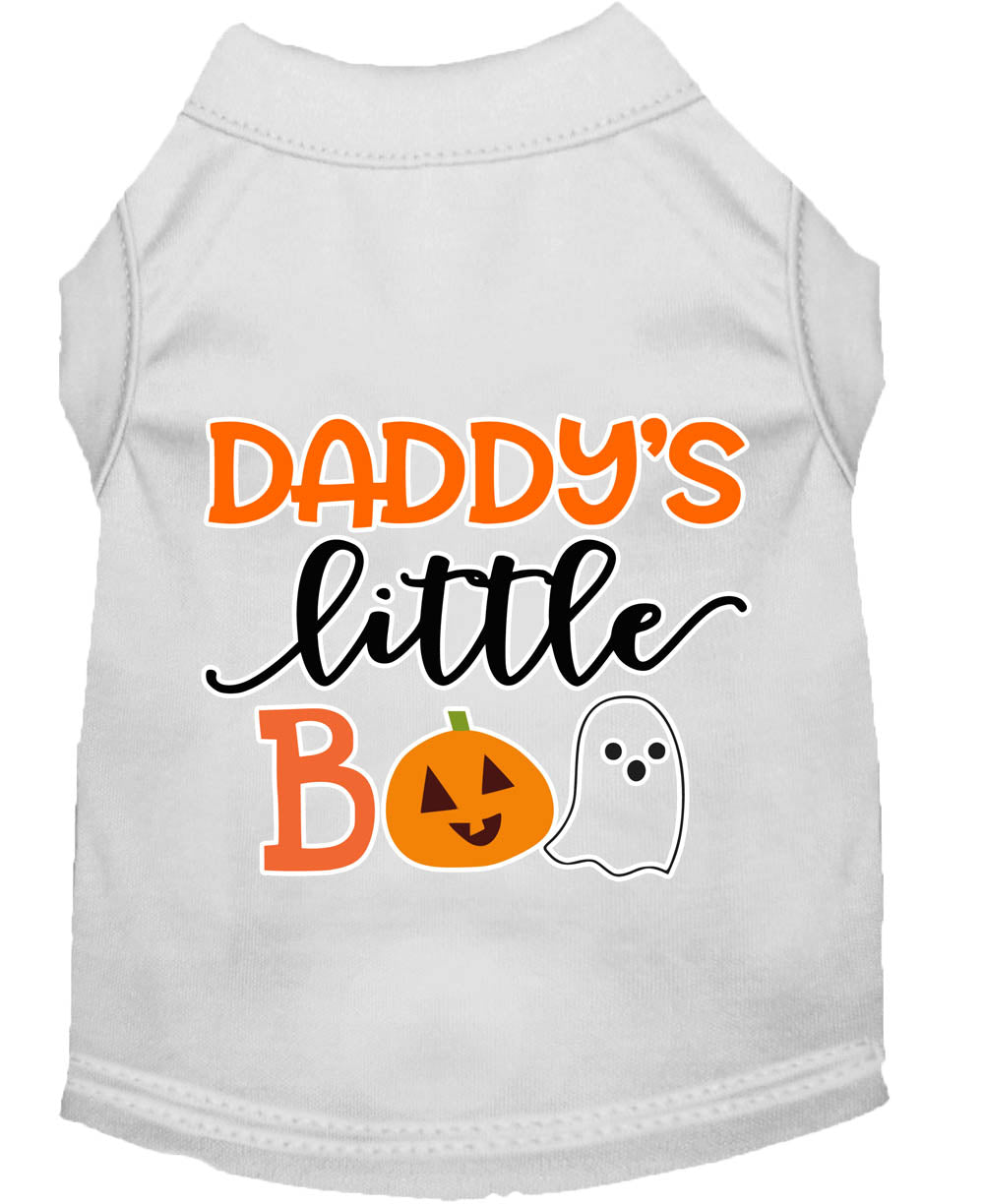 Halloween Pet Dog & Cat Shirt Screen Printed, "Daddy's Little Boo"
