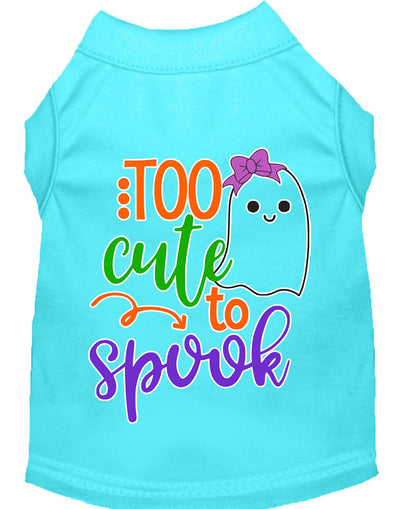 Halloween Pet Dog & Cat Shirt, "Too Cute To Spook - Girly Ghost"