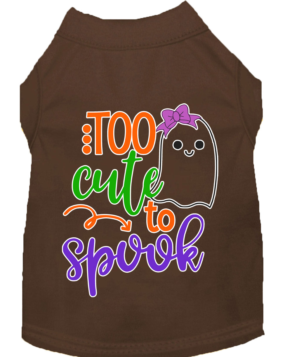 Halloween Pet Dog & Cat Shirt, "Too Cute To Spook - Girly Ghost"