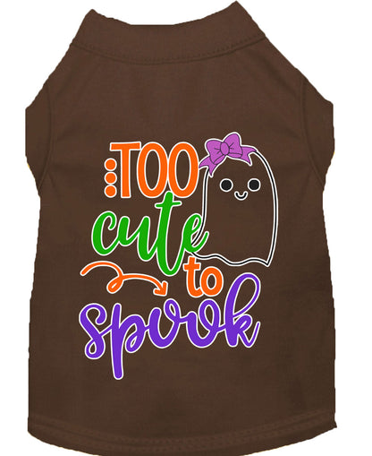 Halloween Pet Dog & Cat Shirt, "Too Cute To Spook - Girly Ghost"