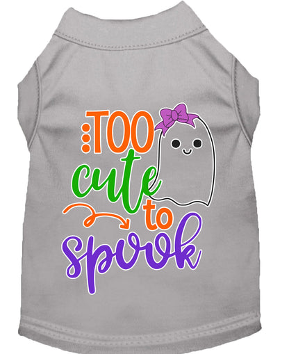 Halloween Pet Dog & Cat Shirt, "Too Cute To Spook - Girly Ghost"