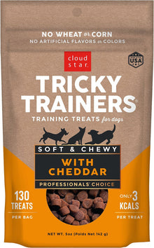 Cloud Star Tricky Trainers Chewy Treats - Cheddar 5oz