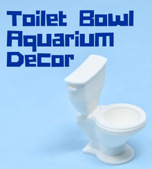 Chatelet Toilet Bowl Aquarium Decor | Funny Decorations for Shrimp & Fish Aquariums or Lizard Terrariums | Made in USA (Toilet Bowl)
