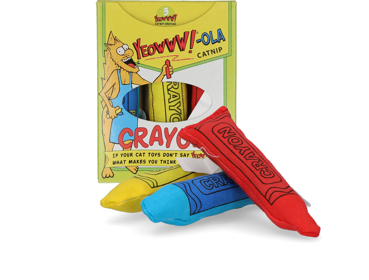 Duckyworld Yeowww! Catnip Crayon 3 pack