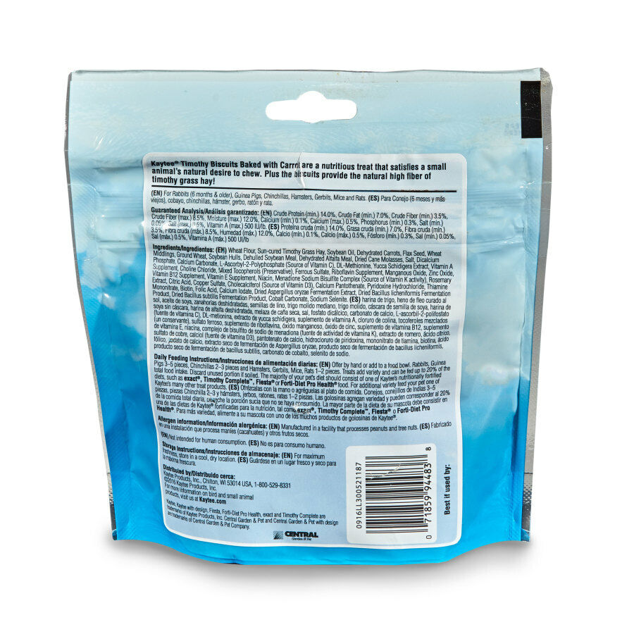 Kaytee Timothy Biscuits Baked Treat Carrot 1ea-4 oz