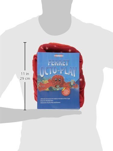 Marshall Pet Products Ferret Octo-Play Toy Octopus Red One Size