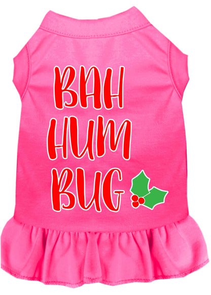 Christmas Pet Dress Screen Printed, "Bah Humbug"