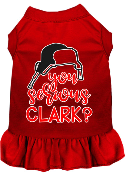 Christmas Pet Dress Screen Printed, "You Serious Clark?"