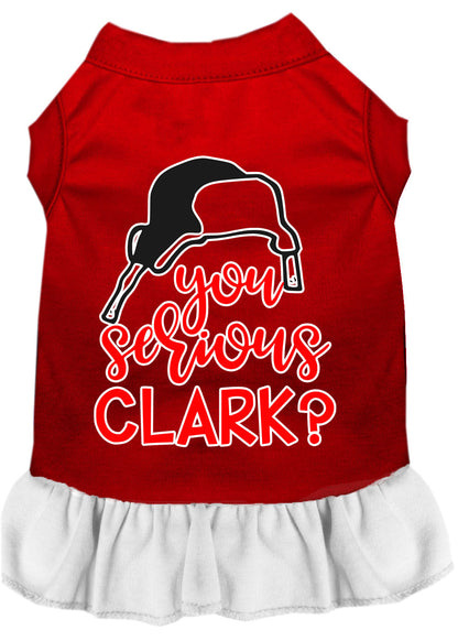Christmas Pet Dress Screen Printed, "You Serious Clark?"