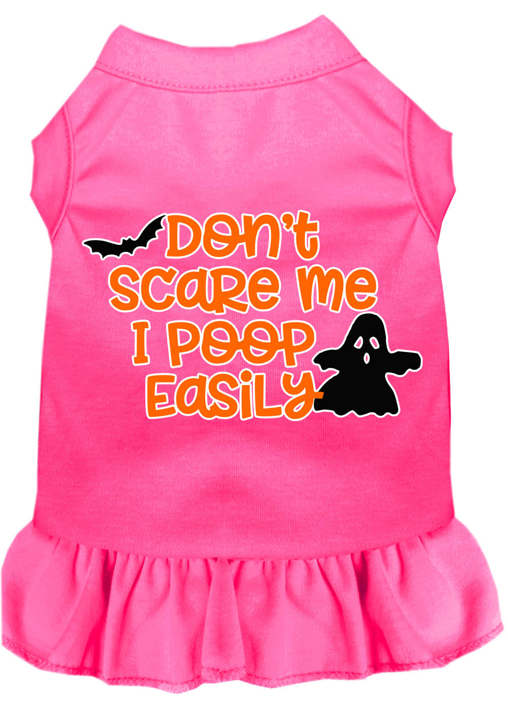 Halloween Pet Dress "Don't Scare Me, I Poop Easily"