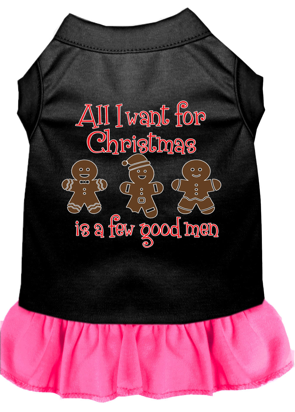 Christmas Pet Dress, "All I Want For Christmas Is A Few Good Men"