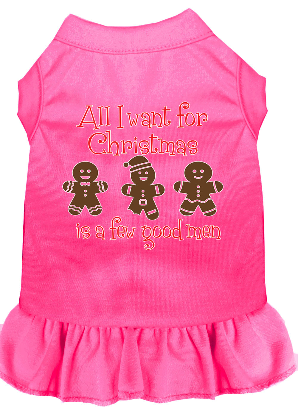 Christmas Pet Dress, "All I Want For Christmas Is A Few Good Men"