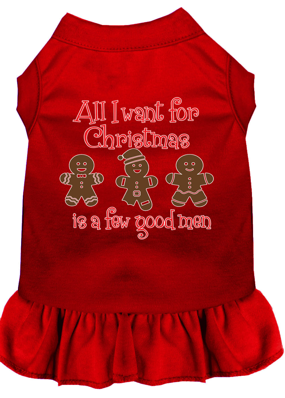 Christmas Pet Dress, "All I Want For Christmas Is A Few Good Men"