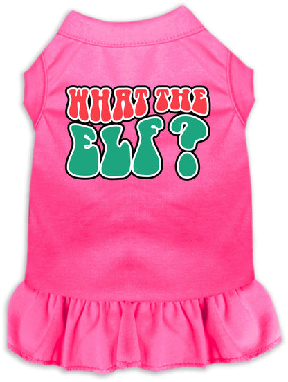 Christmas Pet Dress "What The Elf"