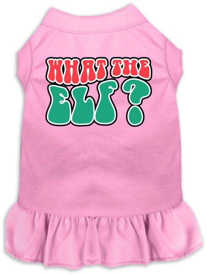 Christmas Pet Dress "What The Elf"