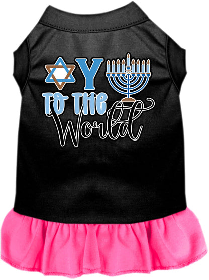 Hanukkah Pet Dress "Oy To The World"