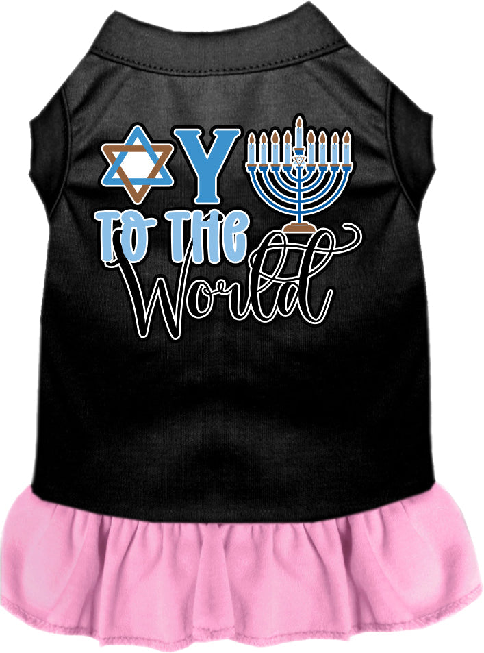 Hanukkah Pet Dress "Oy To The World"