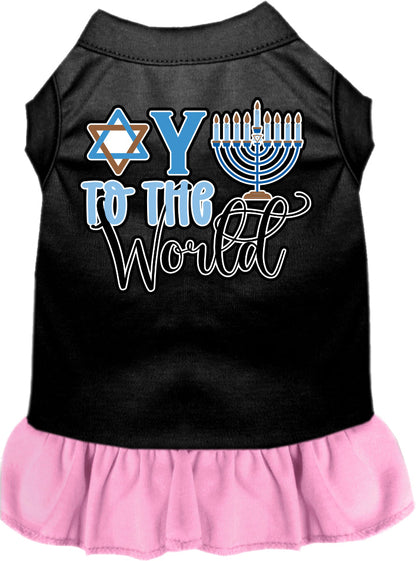 Hanukkah Pet Dress "Oy To The World"