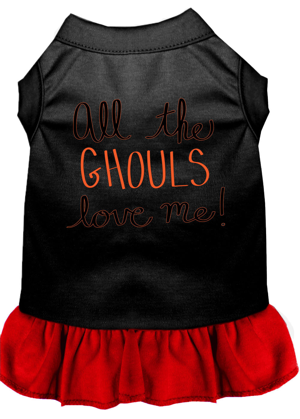 Halloween Pet Dress "All The Ghouls Love Me"