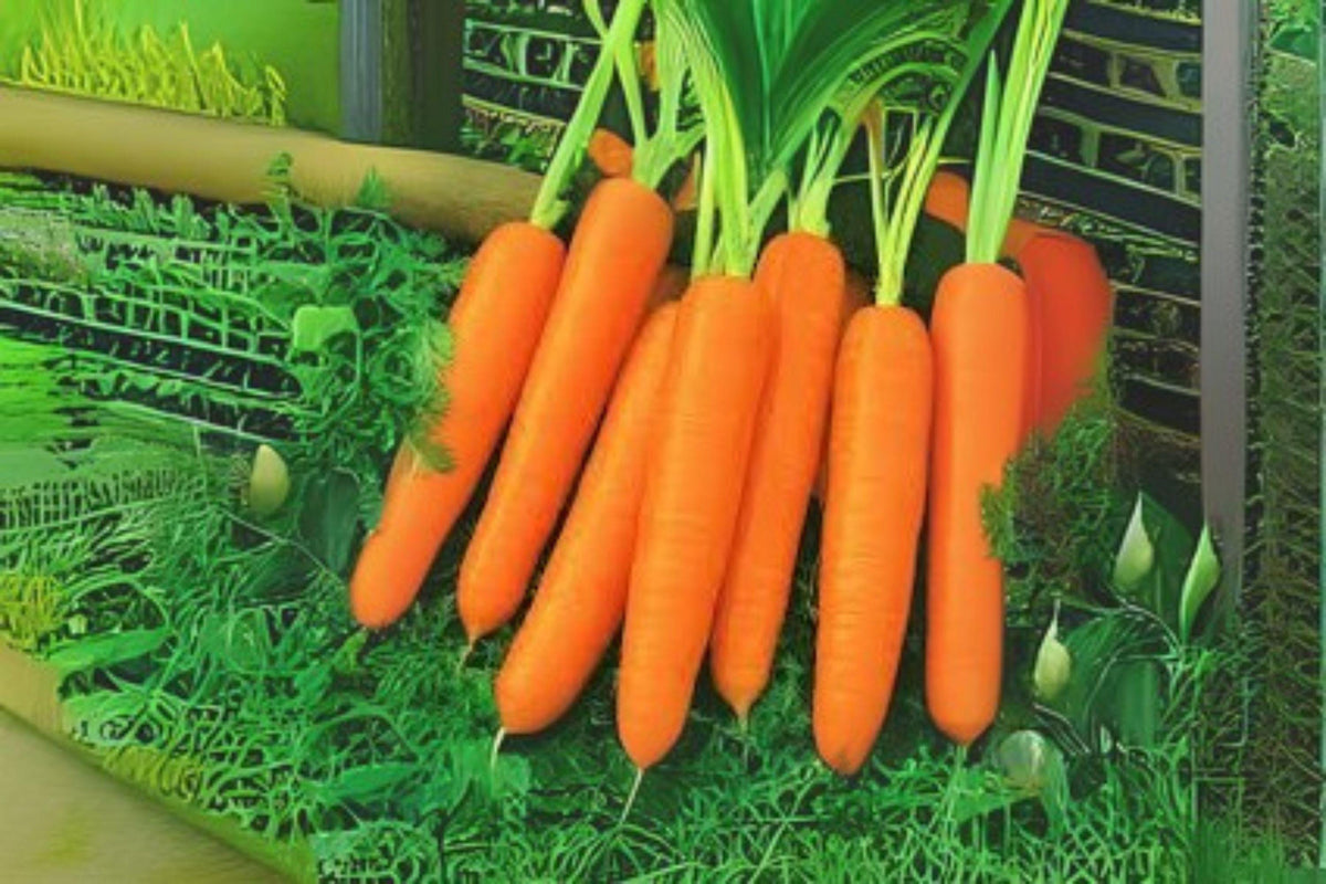 Scarlet Nantes Carrot Seeds 600 Pack Heirloom French Variety, Sweet Crisp Roots, Daucus carota subsp. sativus