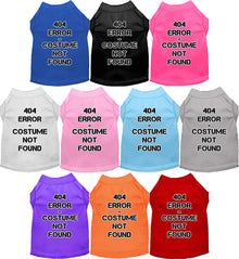 Halloween Costume Cat or Dog Shirt for Pets "404 Error Costume"
