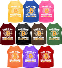 Funny Costume Cat or Dog Shirt for Pets "Bitcoin Bro Costume"