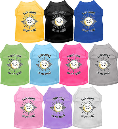 Adorable Cat or Dog Shirt for Pets "Sunshine on My Mind"
