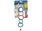 JW Pet ActiviToy Olympia Rings Bird Toy Multi-Color Small Medium