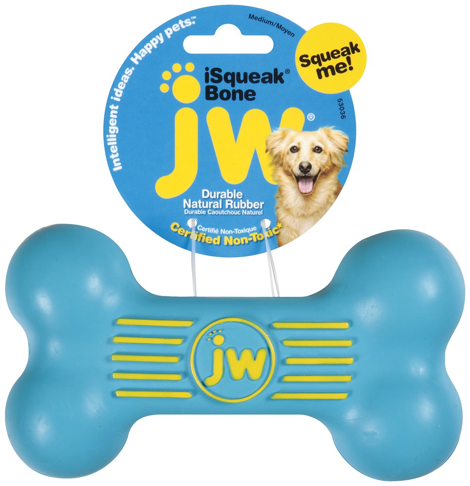 JW iSqueak Bone Dog Toy Medium