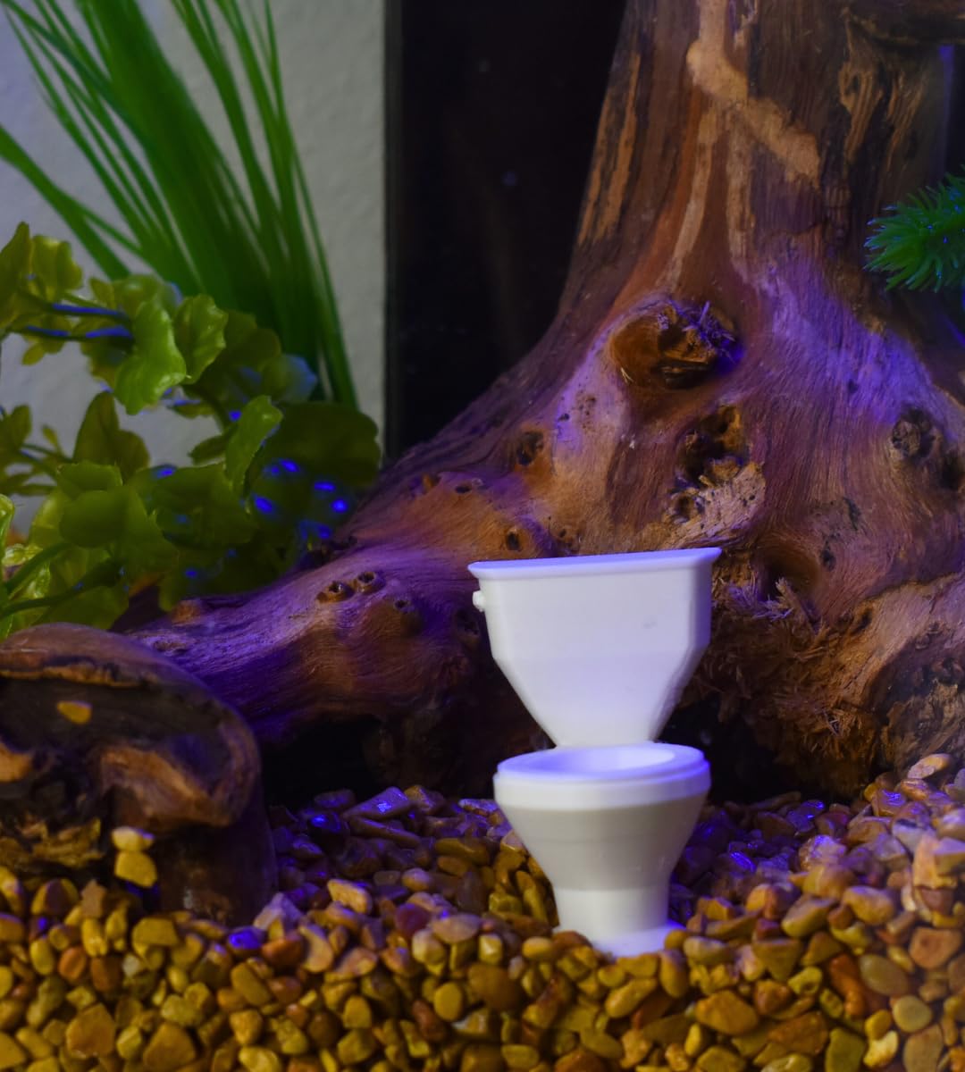 Chatelet Toilet Bowl Aquarium Decor | Funny Decorations for Shrimp & Fish Aquariums or Lizard Terrariums | Made in USA (Toilet Bowl)