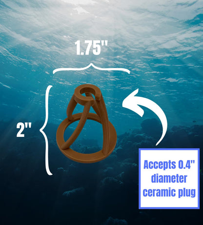Chatelet REEFSHAPE Coral Frag Plug Stand for Coral Stability | 5 Pack Aquarium Substrate Frag Holder | Coral Protector Inserts | Made in USA