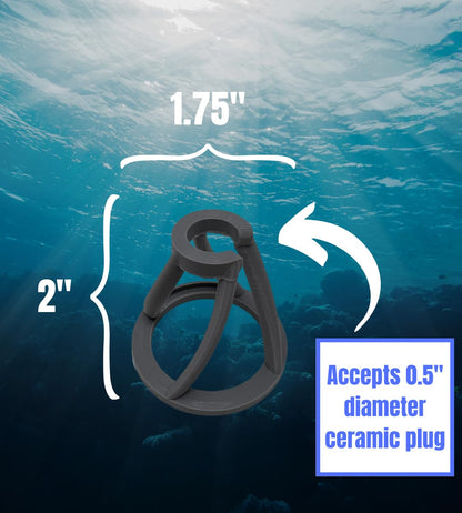 Chatelet REEFSHAPE Coral Frag Plug Stand for Coral Stability | 5 Pack Aquarium Substrate Frag Holder | Coral Protector Inserts | Made in USA