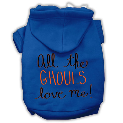 Halloween Pet Hoodie "All The Ghouls Love Me"