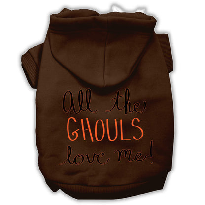 Halloween Pet Hoodie "All The Ghouls Love Me"