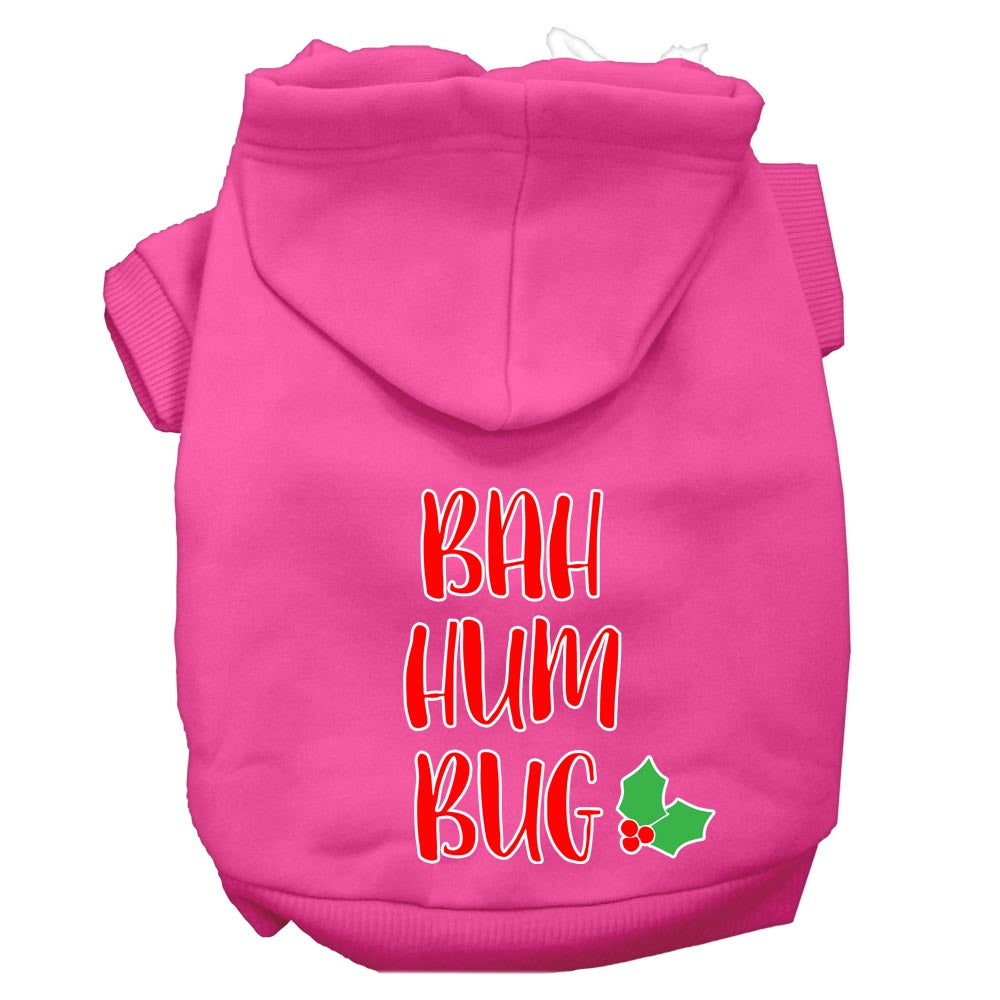 Christmas Pet Hoodie Screen Printed, "Bah Humbug"