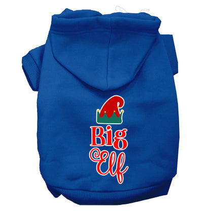 Christmas Pet Hoodie Screen Printed, "Big Elf"