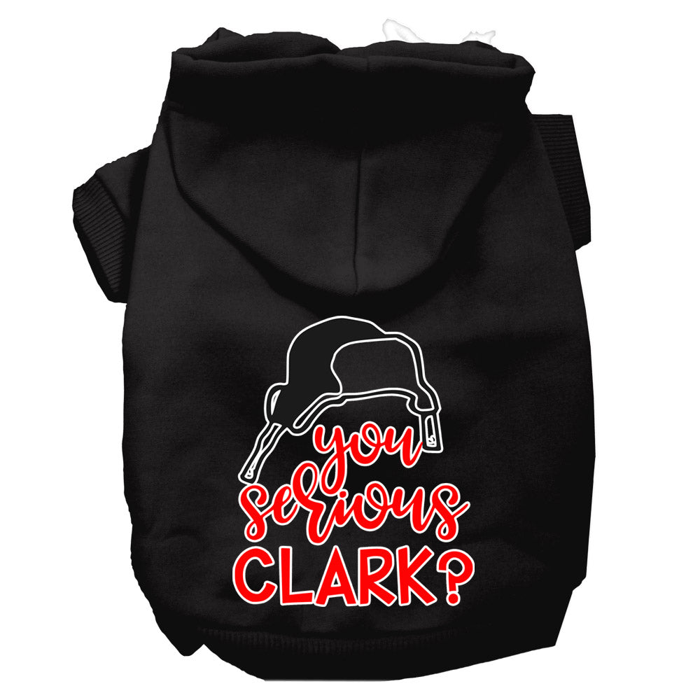 Christmas Pet Hoodie Screen Printed, "You Serious Clark?"