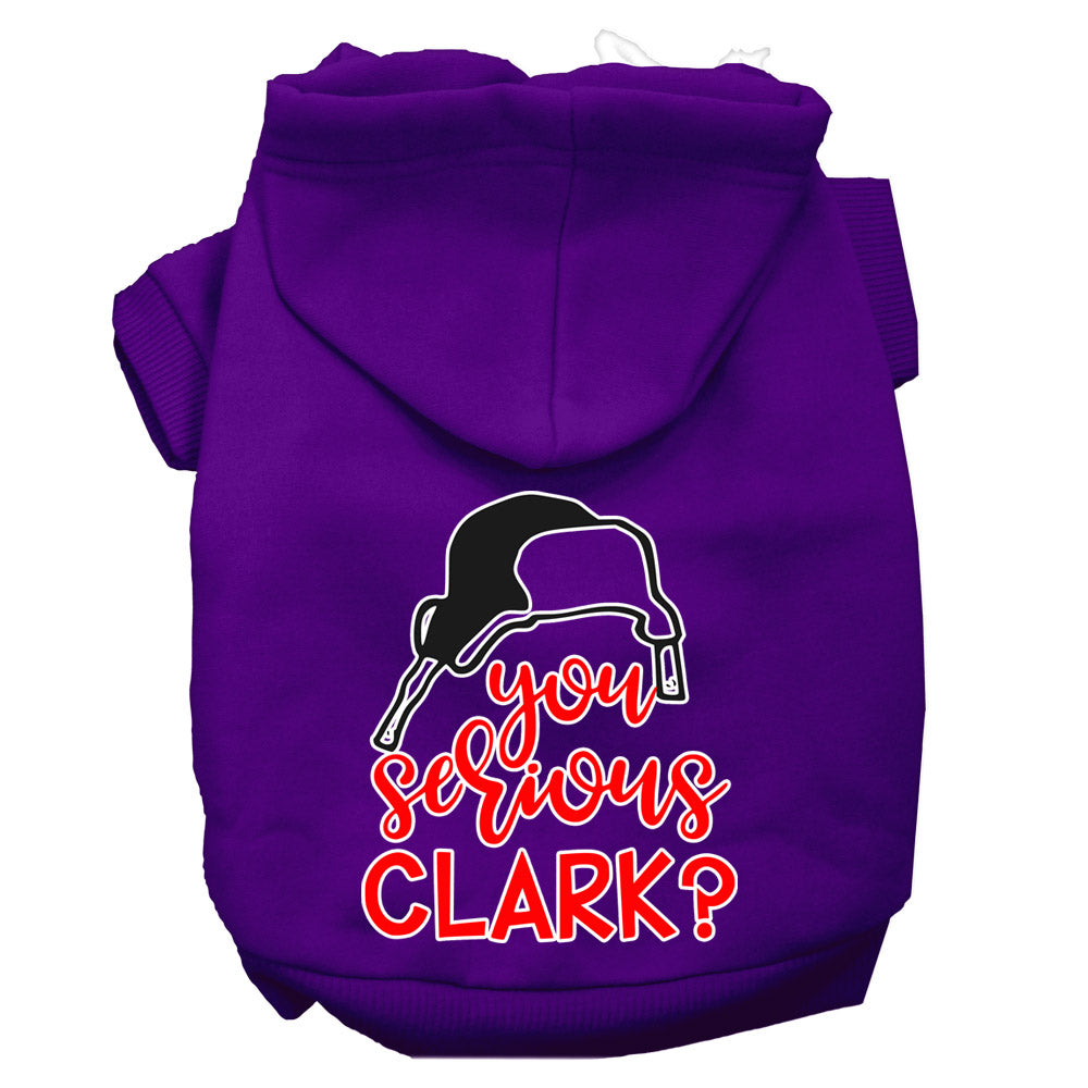 Christmas Pet Hoodie Screen Printed, "You Serious Clark?"