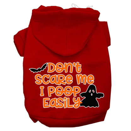 Halloween Pet Hoodie "Don't Scare Me, I Poop Easily"